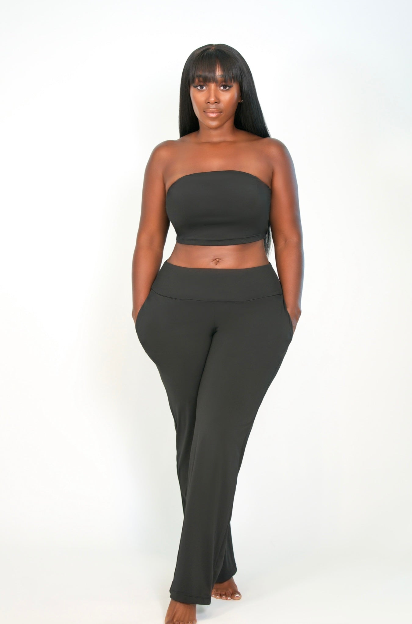 Black Yoga Pant Set