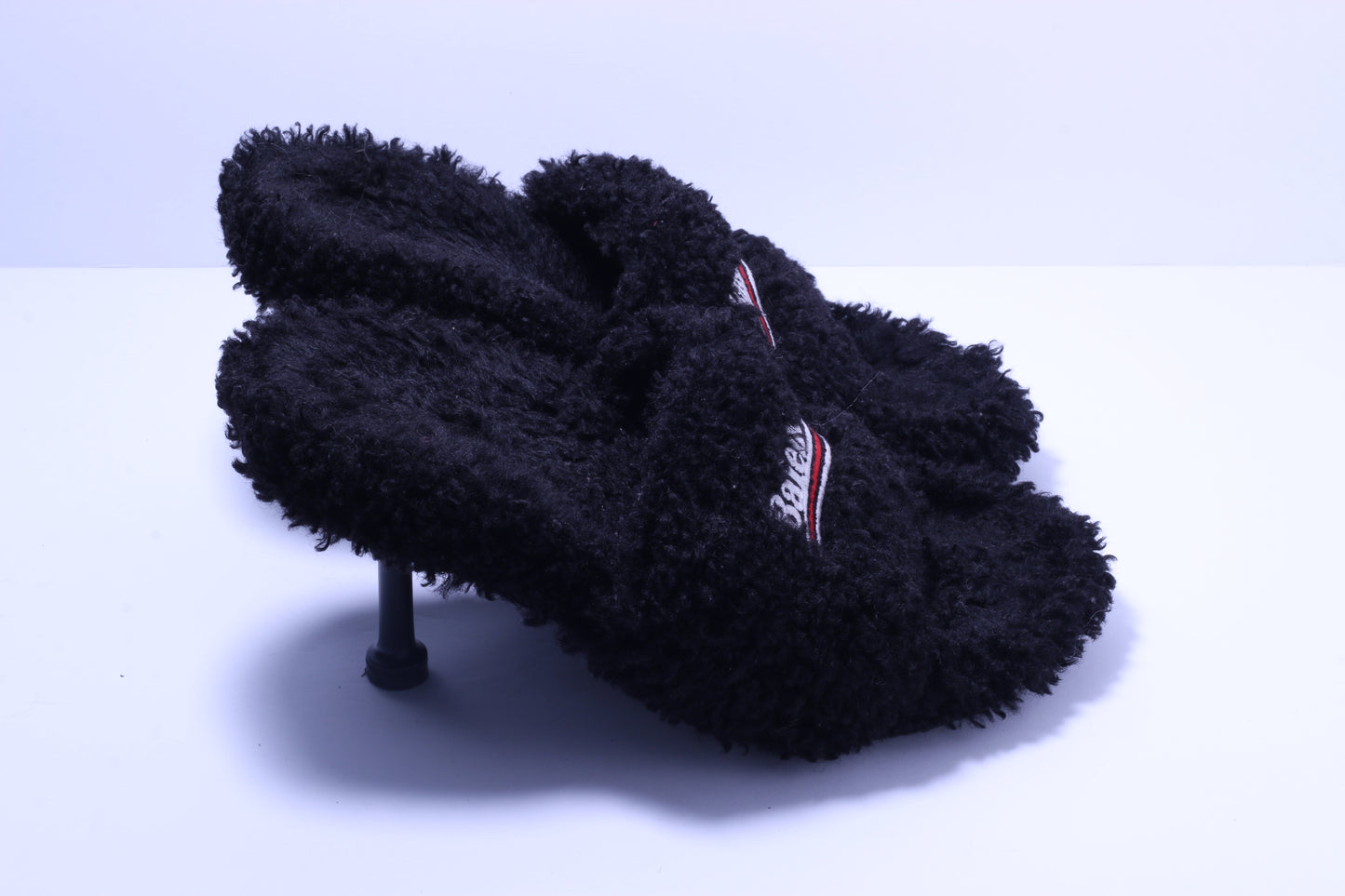 Balenciaga Fuzzy Mule - Black 38