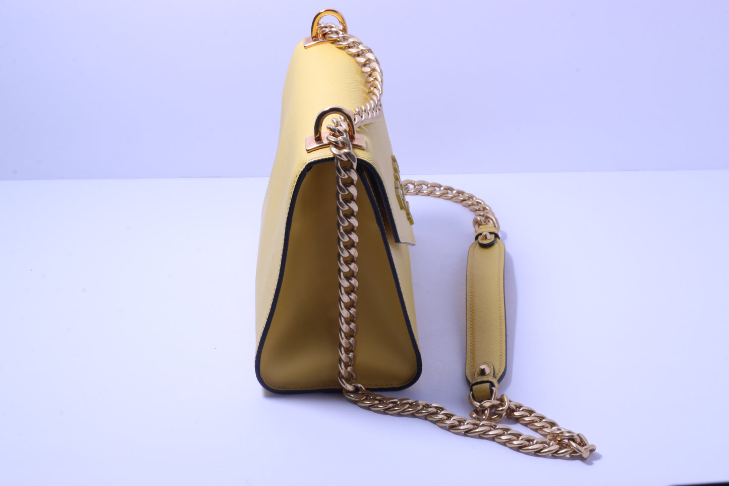 Prada Envelope Flap Chain Shoulder Bag Yellow