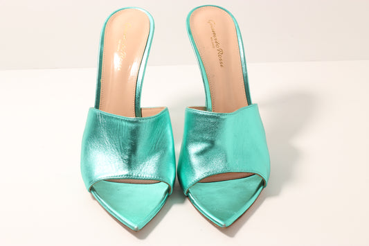 Gianvito Rossi Metallic Mules 40, 41