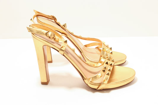 Valentino Rockstud Sandals Gold