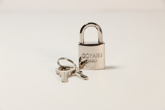 Goyard silver luggage lock