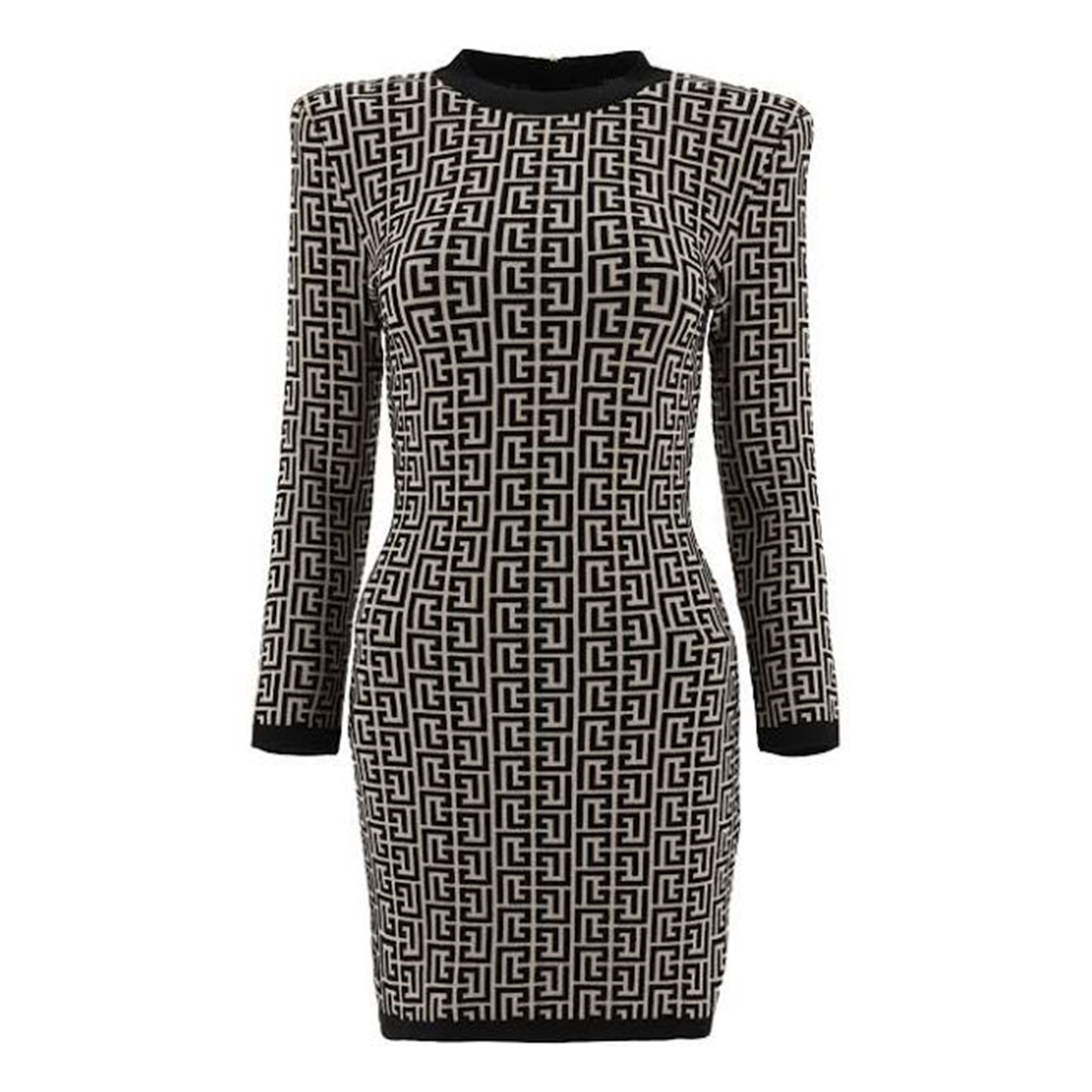 Balmain Wool-blend Jacquard Mini Dress 38